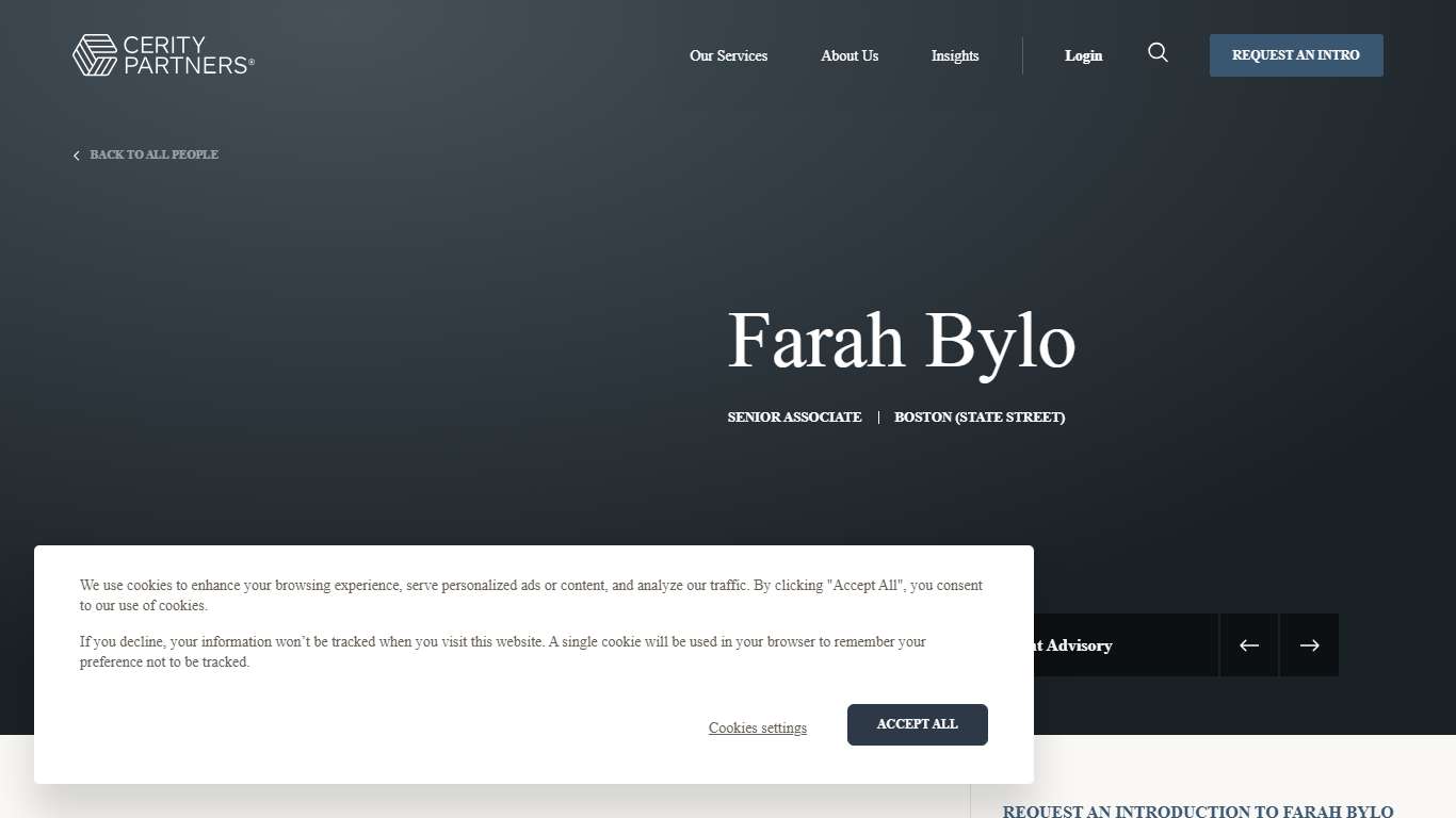 Farah Bylo | Cerity Partners